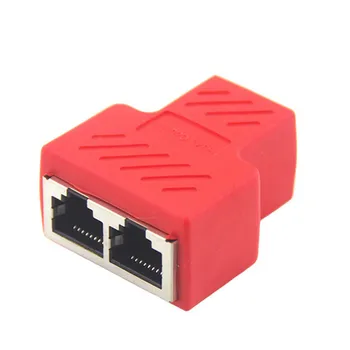 1-2-полосный разъем RJ45, переходник-разветвитель RJ 45, соединитель для локальной сети Ethernet, сетевой кабель, док-станция для ноутбука