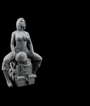 1/35 масштаб США сексуальная Женщина женские миниатюры Набор моделей из смолы фигурка Бесплатная Доставка 0