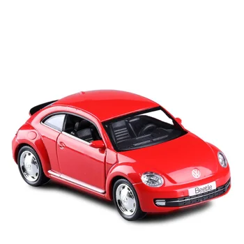 1: 36 VOLKSWAGEN Beetle, Отлитый под давлением из сплава металла, Лицензированная коллекция, Коллекционная модель автомобиля, Новые откидные игрушки, автомобиль F311