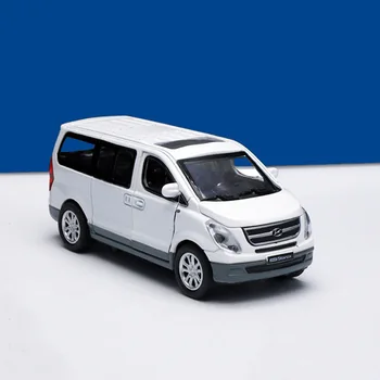 1/38 Hyundai Starex, изготовленная под давлением, игрушечные машинки, литье под давлением из легированного металла, фургон, игрушечный автомобиль для детей