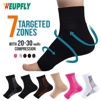 1 Пара компрессионных носков для женщин, носки для поддержки голеностопного сустава, успокаивающие невропатию, нано-носки для мужчин и женщин