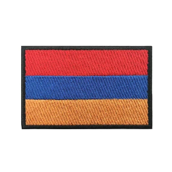 , 1 шт., армянский флаг, нарукавная повязка, нашивка с вышивкой, петля на крючке или утюг, нашивка на значок, нашивка с военной моралью.