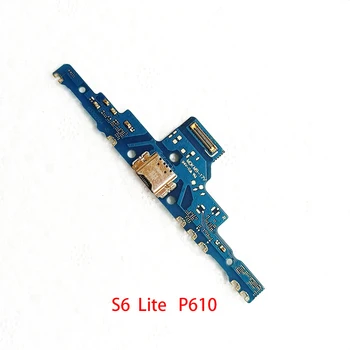10 шт. Разъем для док-станции для зарядки через USB, плата для зарядки, гибкий кабель для Samsung Galaxy Tab S6 Lite P610