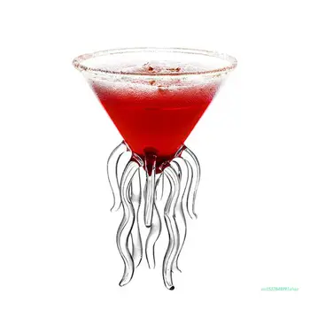 100 МЛ Бокал для коктейля Octopus, Бокал для вина и шампанского, который легко держать для креативного оформления Бокала для напитков, Идеальный подарок для бара