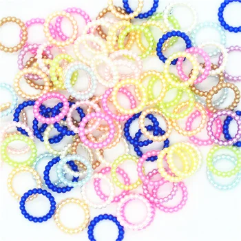 100ШТ 13 мм Разных цветов Пластиковые Жемчужные кольца |Украшения для одежды своими руками | Аксессуары для Скрапбукинга | Украшения для открыток |