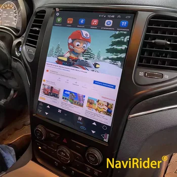 12,8-дюймовый Android 13 Вертикальный Экран Tesla Style Для Jeep Grand Cherokee 2013-2018 Автомобильный Мультимедийный Видеоплеер GPS Радио 2 Din