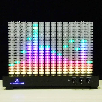 14 сегментный анализатор спектра Индикация уровня музыкального спектра Светодиодная акриловая световая колонка VU