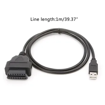 16Pin К порту USB Кабель OBD2, адаптер зарядного устройства, Кабельный разъем, диагностический инструмент, Автомобильные кабели, адаптеры, розетки