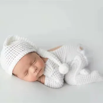 2 предмета, реквизит для фотосъемки новорожденных мальчиков, аксессуары, комбинезон, шляпа, комплект одежды для новорожденных 0-3 м, костюм для съемок, наряды для костюмов