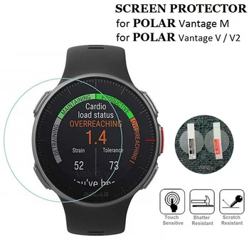 2 шт. Защитная пленка для экрана для смарт-часов Polar Vantage V2, закаленное стекло для Polar Vantage M / V, защитная пленка от царапин