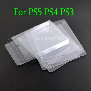 20 штук для PS5 PS4 PS3 Игровая карта PET Color Box Защитный чехол для PS5 PET Прозрачный пластиковый чехол для игровой коробки