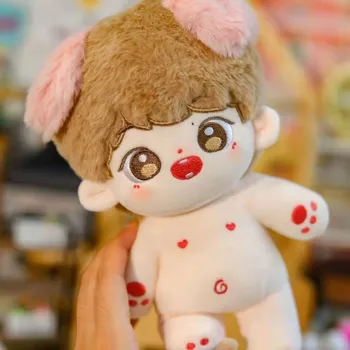 2022 Новые 20 см Хлопчатобумажные Куклы Wang Yi Bo BJYX Плюшевая Кукла Плюшевая Кукла Подарок 20 см Куклы Голые Куклы Фанаты Подарок Косплей Подушки Cusions