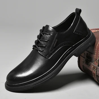 2022 Новые мужские туфли из коровьей кожи большого размера 46, мужские офисные деловые туфли на плоской подошве, мужские свадебные туфли из спилка, мягкие туфли ручной работы