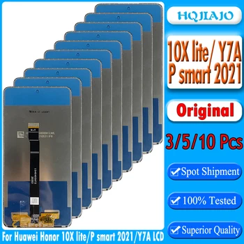 3/5/10 Шт. Оригинальный Для Honor 10X Lite/Y7A ЖК-Дисплей DNN-LX9 Дисплей С Сенсорным Экраном Дигитайзер В Сборе Для Huawei P Smart 2021 LCD