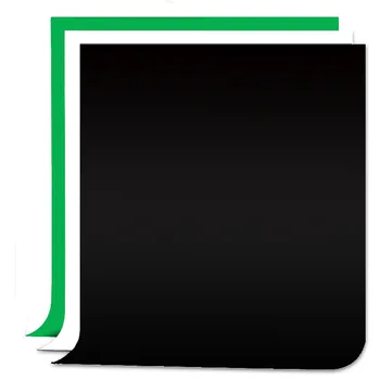 3x6m 20x10ft Черный Белый Зеленый Профессиональное Освещение Для Фотостудии Комплект Нетканых Фонов Хромированная Ткань 1.6 x 3m