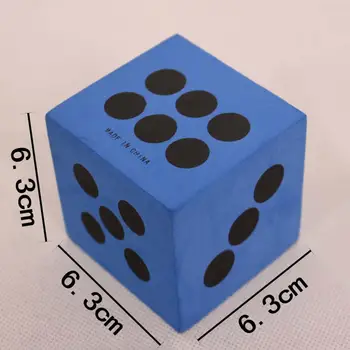 4шт пенопластовых кубиков для ранних математических навыков 2,48-дюймовый набор пенопластовых кубиков, красочный набор кубиков для математических игр, строительные игрушки, принадлежности для детских вечеринок