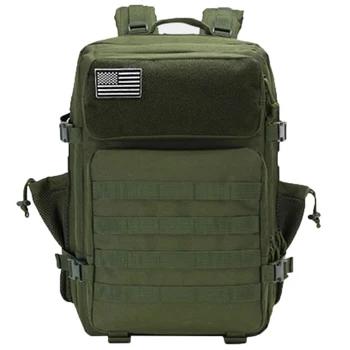 50-литровый военно-тактический рюкзак на открытом воздухе, нейлоновый Спортивный кемпинг, пешие прогулки, Рыбалка, Охота, скалолазание, рюкзак Molle, сумка с держателем для бутылки 0