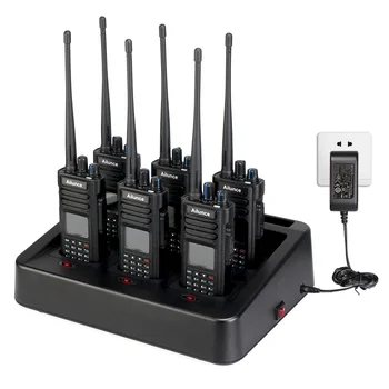 6 комплектов профессионального радиоприемника Ailunce HD1 с быстрым зарядным устройством Двухдиапазонный DMR Любительский цифровой IP67 Водонепроницаемый GPS Двухстороннее радио