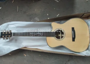 6-струнная акустическая гитара на заказ Lakewud acoustic sitka top корпус из розового дерева ручной работы 41 