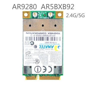 AR9280 AR5BHB92 двухдиапазонный 2,4 ГГц/5 ГГц 802.11a/b/g/n 300 Мбит/с беспроводной модуль Wi-Fi mini-pci-e card WiFi для ASUS ACER