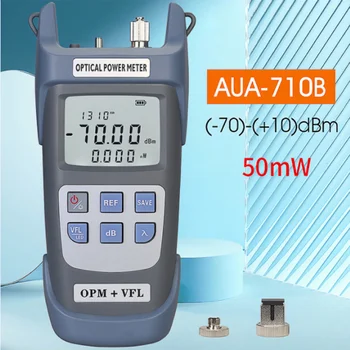 AUA-G710B Универсальный Измеритель Оптической Мощности -70 ~ + 10 дБм С Визуальным Дефектоскопом Тестер Оптического Волокна 5 км 10 км 20 КМ 30 КМ 50 КМ VFL 0