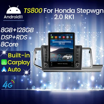 Android 11 Для Tesla Вертикальный Автомобильный Радиоприемник Мультимедийный плеер Для Honda Stepwgn 2.0 RK1 (Справа) 2009-2015 GPS Навигация Авто Стерео 0