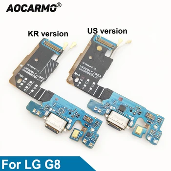 Aocarmo для LG G8 Type C USB зарядное устройство док-станция порт зарядки Разъем Нижняя плата микрофона Гибкий кабель Запчасти для ремонта