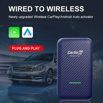 Carlinkit 4.0 для проводного и беспроводного адаптера CarPlay Android Auto Dongle Активатор автомобильного мультимедийного плеера 2в1 OTA Онлайн Обновление