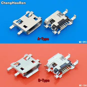 ChengHaoRan 10шт 5-Контактный Разъем Micro USB Jack для Порта Зарядки Телефона, Порта Передачи Данных, 4-Футовой USB-док-станции Для зарядки