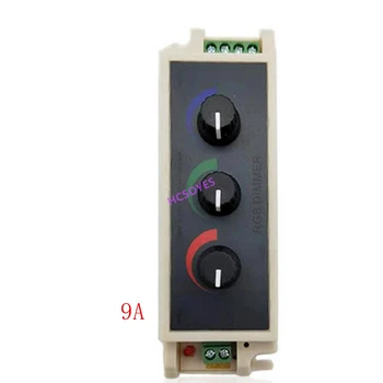 DC12V - 24V 9A RGB Контроллер 3-Канальный RGB Светодиодный Регулятор Яркости для 3528 5050 RGB Светодиодной Ленты 0