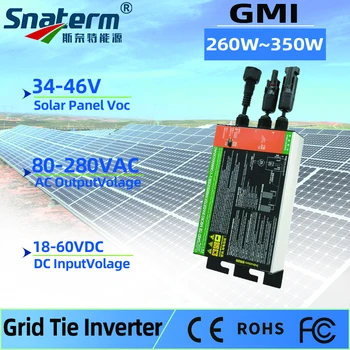 GMI 260W 300W 350W MPPT Solar Grid Tie Микроинвертор серии GMI Solar PV on grid инвертор Водонепроницаемый IP55