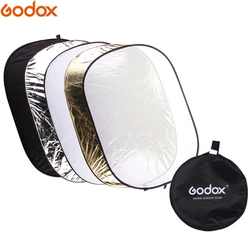 Godox 100 *150 см / 150 * 200 см 2 in1 5in1 Портативный Складной Светильник Овальной Формы для Фотосъемки / Фотоотражатель для Студии 0