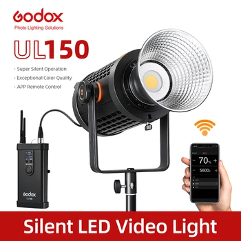 Godox UL150 UL-150 Цветовая Температура 150 Вт 5600 К Бесшумный светодиодный Видеосвет с Креплением Bowens Дистанционное Управление и поддержка приложений