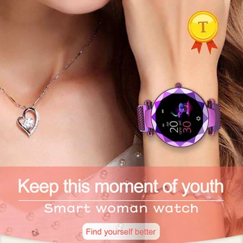 IP67 подарок девушке Смарт-браслет пульсометр артериального давления Умные часы для женщин Смарт-браслет Фитнес-трекер смарт-часы