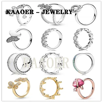 KAAOER новое серебряное кольцо лето ретро стиль бабочка животное изготовленное на заказ кольцо имеет темперамент стиль лето высокое качество