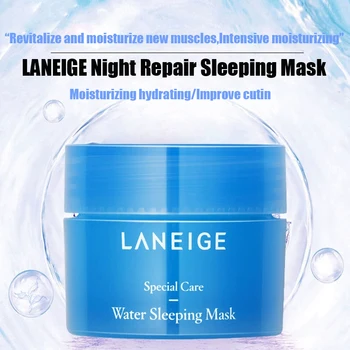 LANEIGE Special Care Water Sleeping Mask Mini 15 МЛ Night Repair Увлажняющая Увлажняющая маска-крем без смывания Восстанавливает и очищает кожу