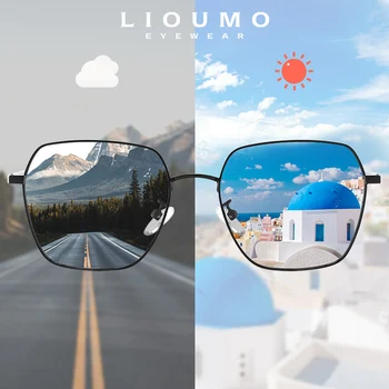 LIOUMO 2023 Модные Женские Солнцезащитные Очки Для Путешествий, Поляризованные Фотохромные Очки, Мужские Роскошные Очки Унисекс gafas de sol