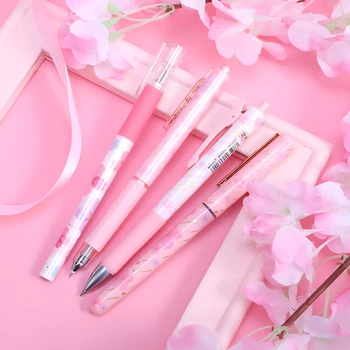 M & G Sakura Blossoms 0,5 мм Ручка-Роллер Милый Гелевый Рулон Гелевые Ручки Быстросохнущие Чернила Тонкая Ручка Для Подписи Школьный Офис Подарочные Канцелярские Принадлежности