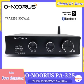 O-NOORUS PA325 Усилитель Высокой мощности TPA3255 300 Вт * 2 Аудиоусилителя Hi-Fi Bluetooth 5.0 APTX-HD USB DAC С Активным Выходом на сабвуфер