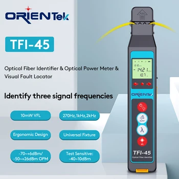 Orientek Identificador De Fibra Ativa TFI-45 Со Встроенным лазерным светодиодом Caneta и OPM С ЖК-дисплеем Fibra Optica