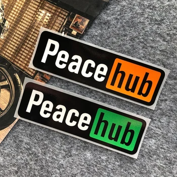 Peace Hub Светоотражающие автомобильные наклейки Декор Авто Стекло кузова Мотоцикл Мотоцикл Скутер Задний багажник Лобовое стекло Наклейки на бампер