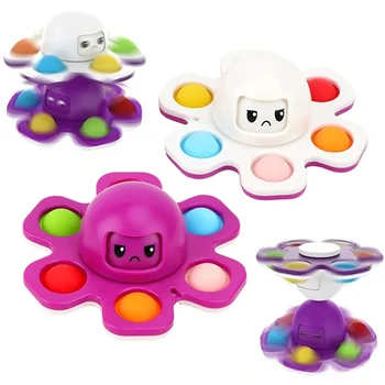 Popit Octopus Fidget Spinner Антистрессовая Игрушка Для Детей Decompression Brinquedos Para Alívio Do Estresse Kinder Spielzeuge