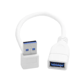 USB 3.0 Ответвительный изгиб удлинительного кабеля 3.0 на 90 градусов жгута проводов