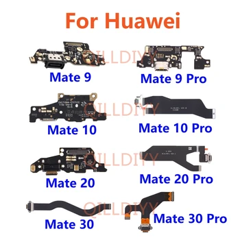 USB Порт Для Зарядки Разъем Док-станции Зарядная Плата Гибкий Кабель Для Huawei Mate 9 10 20 30 Lite Pro 20X Замена Запчастей Ремонт