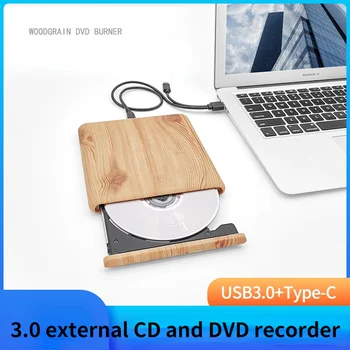 USB3.0 Type-C Внешний DVD-Привод Rewriter Reader Writer Burner Портативный DVD RW CD Оптический Привод Плеер для Портативных ПК