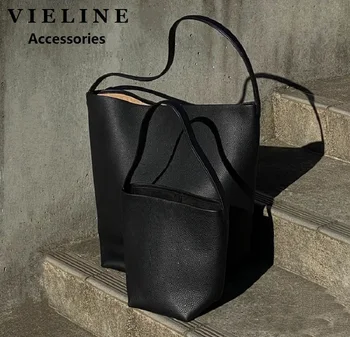 VIELINE из натуральной кожи женская сумка большая емкость сумка для подмышек сумка на одно плечо сумка простой дизайн дамы кошелек