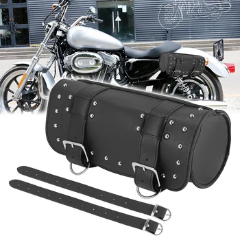 X Autohaux Сумка для инструментов на руле мотоцикла, велосипедная сумка для рулонов, водонепроницаемая искусственная кожа