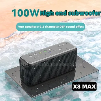 XDOBO X8 MAX Bluetooth Динамик 100 Вт Высокообъемный Наружный Саундбокс 20000 мАч Блок Питания TWS Стерео Сабвуфер HiFi Саундбар TF AUX