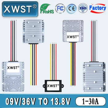 XWST Постоянного Тока 12 В 24 В 9-36 В До 13,8 В 1A 5A 10A 25A 30A Повышающий Понижающий Преобразователь 13,8 Вольт Стабилизатор Напряжения Регулятор Водонепроницаемый 0