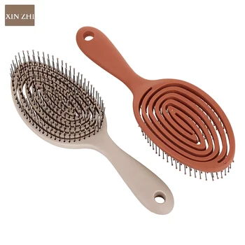 Youpin Xinzhi Расслабляющая эластичная массажная расческа, портативная щетка для волос, Массажная успокаивающая щетка, антистатическая Волшебная щетка, инструмент для укладки волос